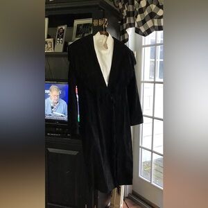 Pamela McCoy Black Fringe Coat